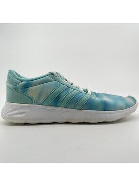 Adidas Neo Lite Race Womens Size 7 Blue Tie-Dye White Running Shoes Sneakers
